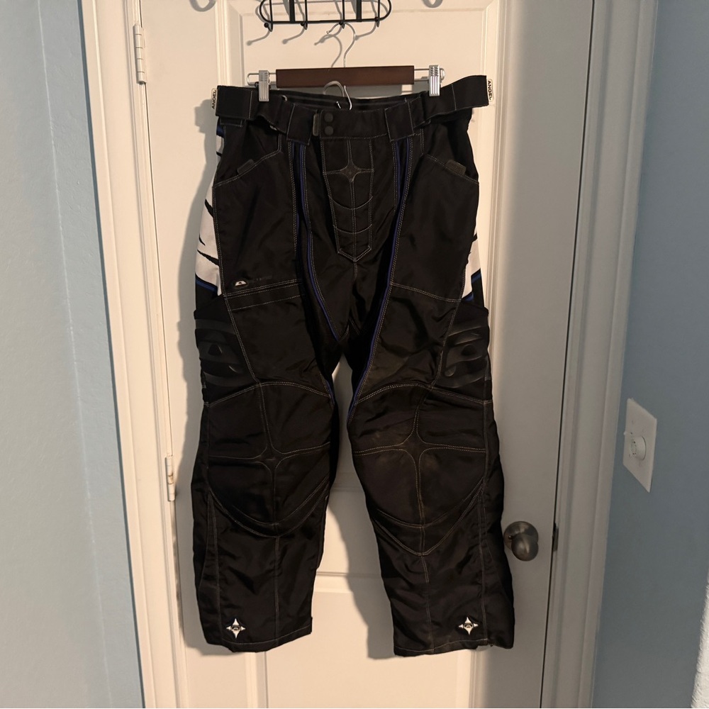 Angel Men’s Black, White and Blue Paintball / Airsoft Pants Small
